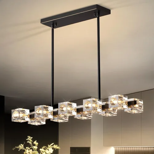 Vista 15 de Modern Ceiling Light Fixture with 13-Lights,Gold Semi Flush Mount Ceiling Light,Crystal Sputnik Chandeleirs,Modern Ceiling Lights for Living