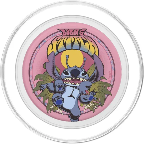 Vista 2 de Disney Lilo & Stitch - PopSockets MagSafe PopGrip con diseño floral de puntada monstruosa para iPhone