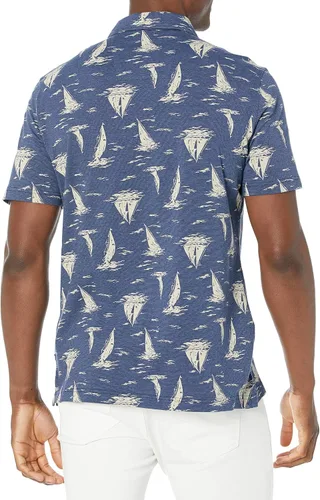 Vista 4 de Nautica Camisa Harbor estampada para hombre