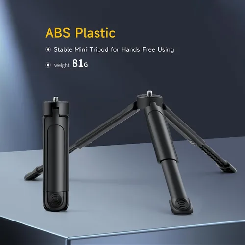 Vista 2 de Mini trípode de 1/4, soporte de escritorio C01 Pro de sobremesa, trípode compacto con tornillo de 1/4 pulgadas para luz weeylite K21, luz de foto