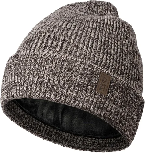Vista 36 de Wmcaps – Gorro de invierno para hombre y mujer, gorro de punto suave y cálido con forro vellón Verde militar