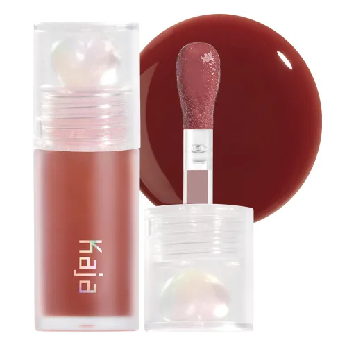 Vista 13 de Kaja Juicy Glass - Aceite para rellenar los labios 01 Rose Hip Spritz Hidratante, se siente voluminoso y ligero con aceite de frutas de árbol
