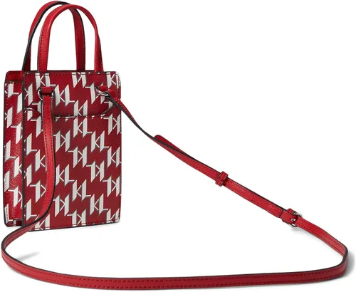 Vista 2 de Karl Lagerfeld Paris Maybelle Crossbody Crimson Combo Talla única, Crimson Combo