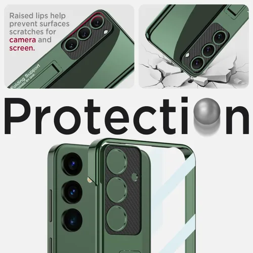 Vista 5 de Miimall Funda delgada para S24, protector completo de cámara elevado, policarbonato duro, anti-amarillo, delgada, antiarañazos, a prueba de golpes