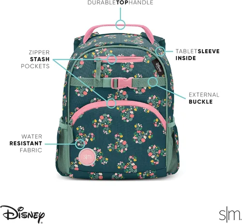 Vista 7 de Simple Modern - Mochila con diseño de Disney para niñas y niños pequeños y escolares -Toy Story Andys Toys 12 Liter