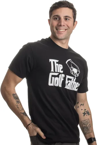 Vista 3 de The Golf Father Camisa de golf con frase divertida, camiseta de humor de pelota de club de golfista para hombre