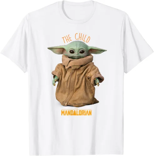 Vista 48 de Star Wars The Mandalorian Grogu The Child Photo Pose - Camiseta linda Negro
