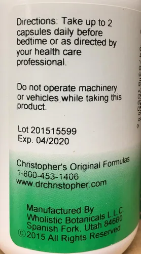Vista 3 de Christopher's Original Formulas - Cápsulas para dormir, ayuda natural para dormir, 100 cápsulas vegetales