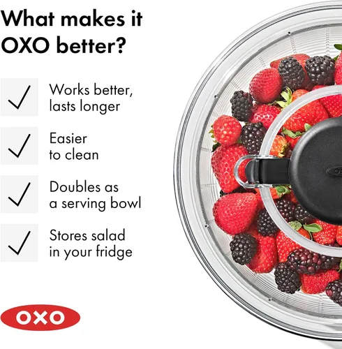 Vista 21 de OXO Centrifugador de ensalada, 1 UN