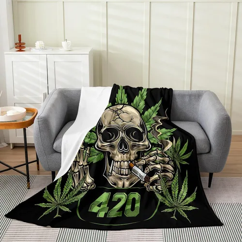 Vista 19 de Erosebridal Manta de hojas para niños, niñas y hombres, manta de forro polar colorida, manta de cama de hojas de mandala bohemio, 30 x 40 pulgadas