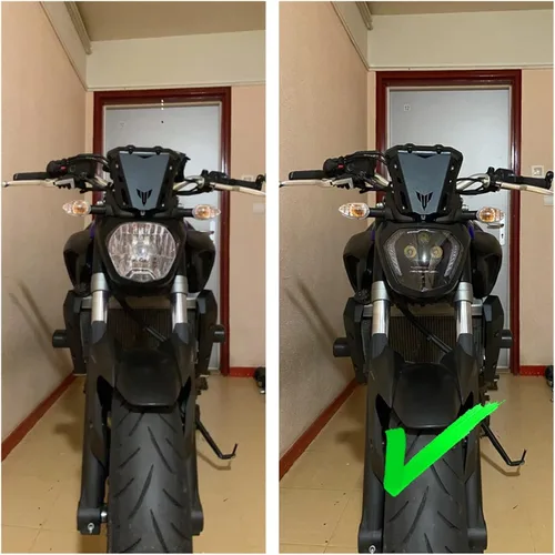 Vista 7 de MaNboc Faro delantero de motocicleta compatible con Yamaha MT07 FZ07 MT 07 LED faro DRL FZ07 2014 2015 2016 2017 compatible con MT07 110W 12V luz