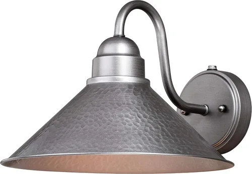 Vista 8 de VAXCEL Outland - Lámpara de pared rústica con sensor de movimiento para porche o patio, linterna de pared de cuello de cisne al aire libre