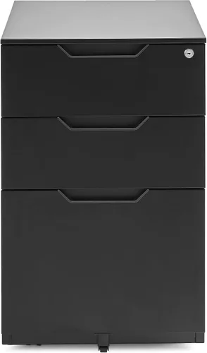Vista 6 de Amazon Basics Archivador móvil de 3 cajones con cerradura, archivador