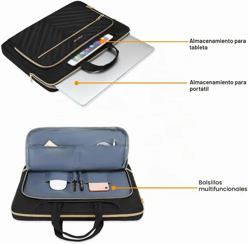 Vista 2 de MOSISO 360 Protective Laptop Bag, Computer Bags