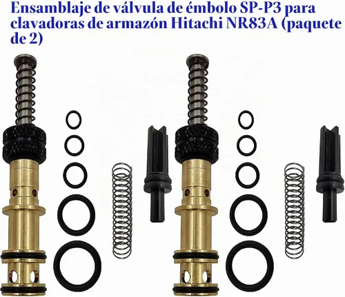 Vista 4 de (2 unidades) SP-P3 Válvula de émbolo Pieza Clavadora para Hitachi NR83A