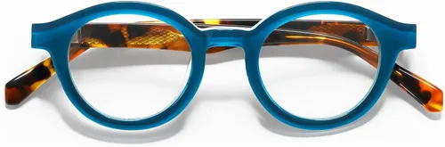 Vista 2 de eyebobs Gafas de lectura para fiestas de televisión estrechas, gafas de lectura prémium para hombres y mujeres, marco redondo para caras estrechas