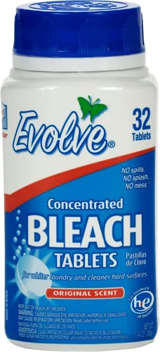 Vista 5 de Evolve Tableta de lejía concentrada 32 ct limón fresco (1 paquete)