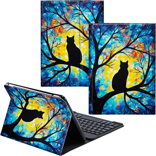 Vista 72 de Para Samsung Galaxy Tab S6 Lite Funda 2022/2020 Teclado Inalámbrico Desmontable Y Cubierta De Soporte De Cuero PU Funda Protectora Para Samsung