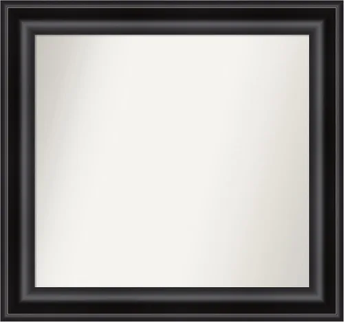 Vista 648 de Amanti Art Espejo personalizado, espejo de baño negro puente, espejo de pared o espejo de tocador de baño sobre el fregadero (26 x 26 pulgadas)