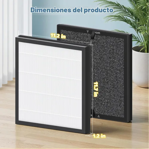 Vista 4 de Filtro de repuesto HAP605 para purificador de aire FreAire HAP605 y HAP607