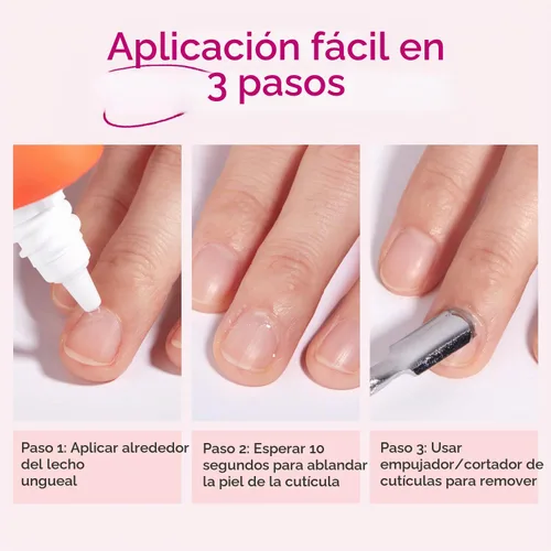 Vista 5 de Modelones - Quitacutículas en crema, suavizante de cutículas, reparación de uñas para uñas dañadas, quitacutículas líquido para el cuidado