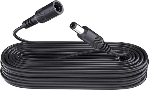 Vista 9 de Cable de extensión de alimentación CC de 6 pies 2 M, cobre puro de primera calidad, adaptador de corriente de 12 V, cable de extensión de 0.217 in x