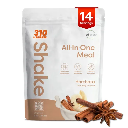 Vista 13 de 310 Nutrition Batido de reemplazo de comidas todo en uno, proteína en polvo a base de plantas con alto contenido de fibra, probióticos, enzimas