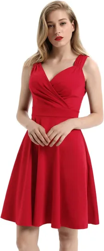 Vista 5 de Vestido de cóctel GRACE KARIN para dama de honor sin mangas con cuello en V