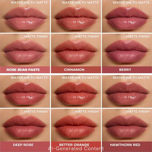 Vista 14 de KIMUSE Set de tinte labial de gel de agua, 6 colores, tintes de labios
