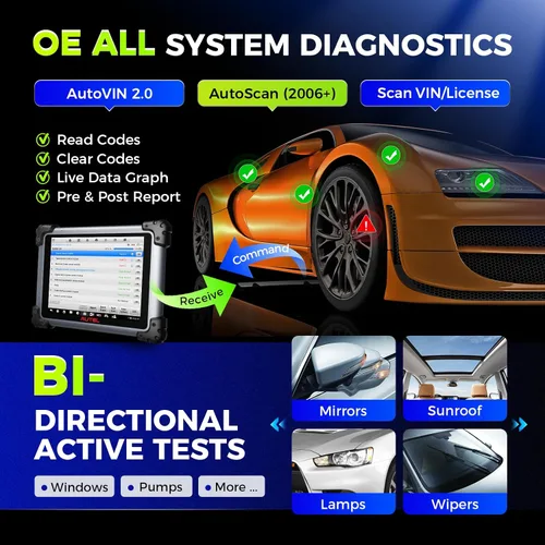 Vista 6 de Autel AutoLink AL301 OBDII / CAN lector de código accesible DTCs Eraser Car DIY herramienta de diagnóstico, Negro