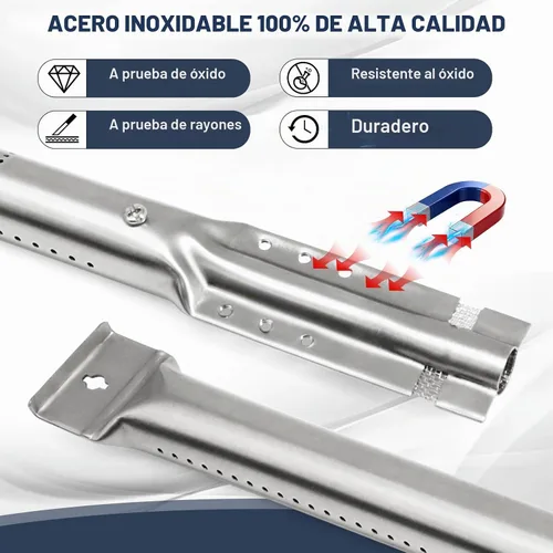 Vista 8 de Criditpid Piezas de repuesto para parrilla Kitchenaid 720-0745B 740-0780 720-0745 720-0733A 720-0745A 720-0733, quemador de parrilla quemador