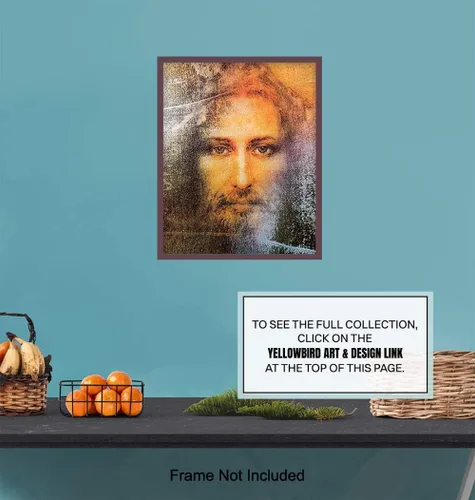 Vista 6 de Arte de pared de Jesucristo, decoración de pared de Jesús, decoración religiosa cristiana para habitación, hogar, iglesia, regalos católicos, regalo