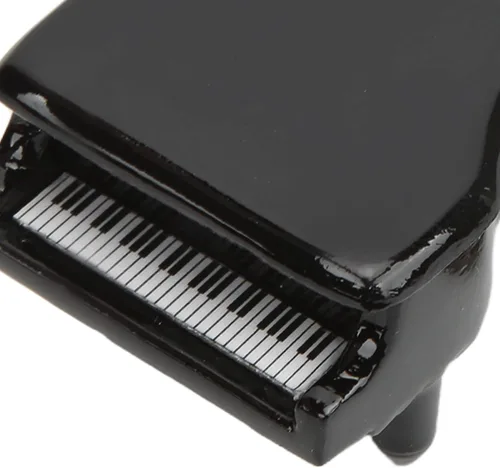 Vista 4 de TOPINCN Aspecto lindo pequeño exquisito mini piano notas musicales coche llavero bolsa colgantes, llavero de piano chaveiro piano, Predeterminado
