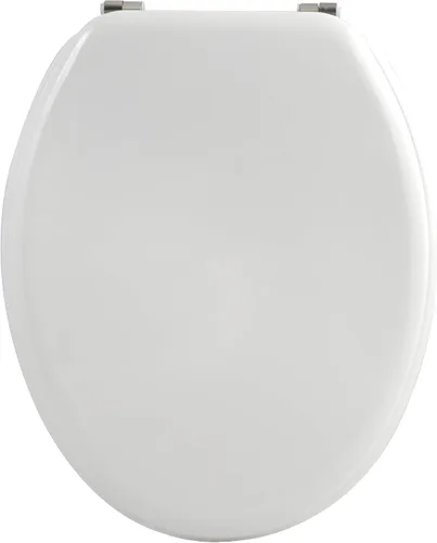 Vista 2 de MSV MDF - Asiento para inodoro, color blanco White