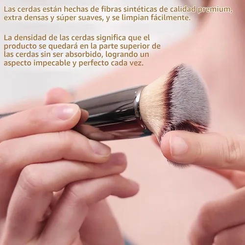 Vista 6 de Bueart Design Brocha de maquillaje de base Kabuki de la parte superior