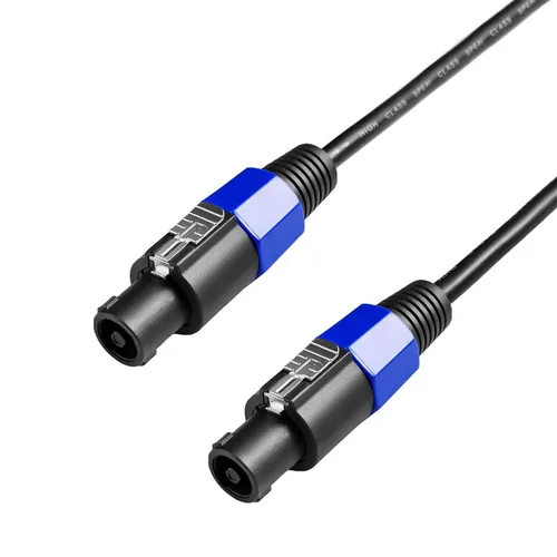 Vista 2 de 2 Unids 3 pies Speakon profesional a Speakon Cables Cable Altavoz Amplificador de Audio Cable 0.276 in con bloqueo giratorio