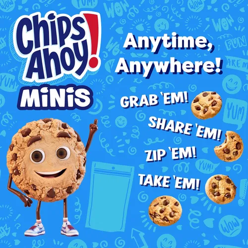 Vista 4 de Mini CHIPS AHOY - Galletas con chispas de chocolate originales, 1 Snak-Sak (8 onzas)