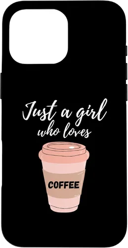 Vista 19 de Just A Girl Who Loves Coffee Funny Java Lover Design Cute Case for iPhone 16