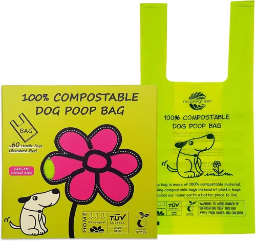 Vista 11 de Bolsa para excrementos de perro, bolsas compostables para excrementos de perro, ecológicas, sin perfume, a base de vegetales, extra gruesa, a prueba