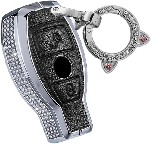 Vista 7 de ontto Funda para llave de coche con diamantes de imitación de 2 botones para Mercedes-Benz A Class B C E S G M V Class CLA CLS GLA GLC GLE GLK GL