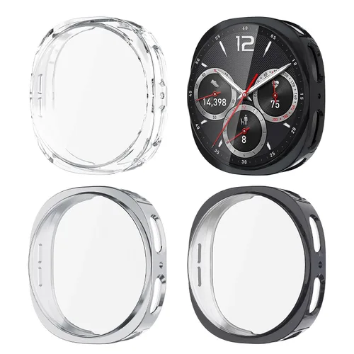 Vista 12 de (Paquete de 4) Funda Protectora de Pantalla Compatible para Samsung Galaxy Watch 6 de 40 mm (Versión 2023) Funda de Silicona Protectora Completa