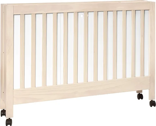 Vista 10 de Babyletto Maki - Cuna plegable portátil convertible 2 en 1, lavado natural