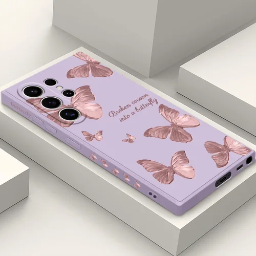 Vista 32 de LEECG para Samsung Galaxy S24, funda con diseño de patrón floral creativo S24, protección contra caídas, suave, ultradelgada, resistente a los negro