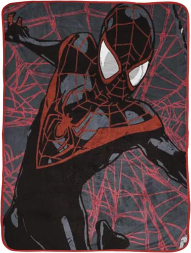 Vista 16 de Jay Franco Marvel Miles Morales Gamerverse Be Greater - Manta para niños, mide 46 x 60 pulgadas, ropa de cama para niños, forro polar súper suave