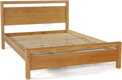Vista 5 de Grain Wood Furniture Loft Cama de madera maciza de tamaño completo, acacia