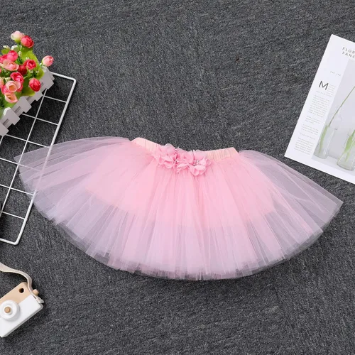 Vista 23 de Conjunto de ropa brillante para recién nacidas para niñas recién nacidas, mameluco de princesa + falda tutú + diadema de flores para sesión de fotos