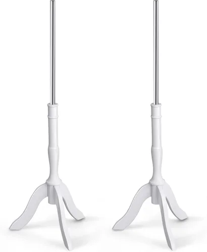 Vista 7 de Leinuosen - Juego de 2 soportes para trípode de maniquí, madera natural