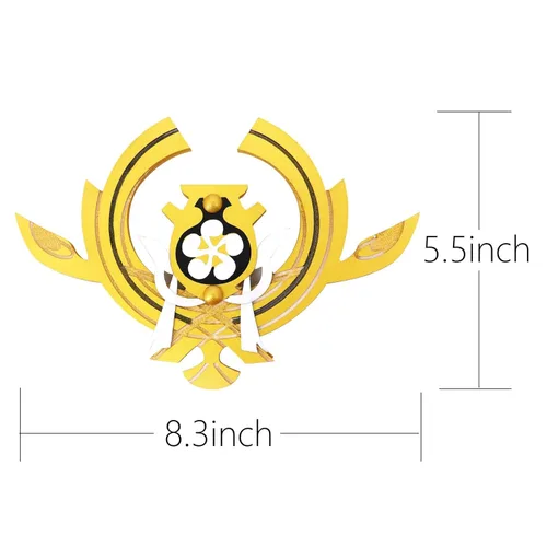 Vista 2 de DAZCOS Yae Miko - Juego de pinzas para el cabello, accesorios de disfraz de anime para Halloween (amarillo-G)