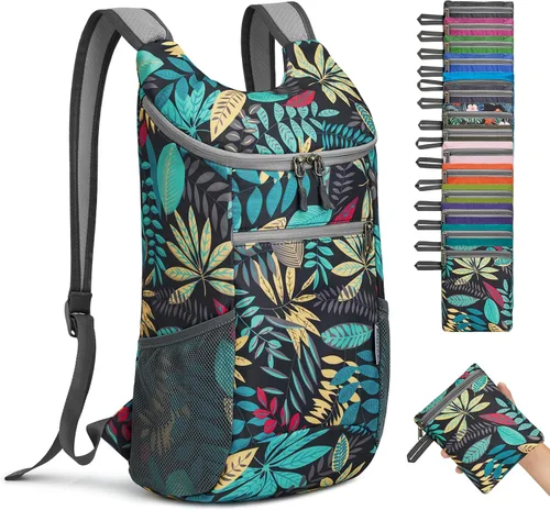 Vista 8 de G4Free, mochila pequeña y plegable, liviana y casual, para ir de camping o para exteriores, para adultos y niños (11 L)