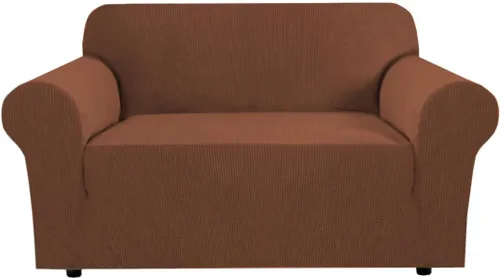 Vista 18 de H.VERSAILTEX Funda elástica para sofá, fundas suaves para muebles de 3 cojines, con tela jacquard gruesa a cuadros con parte inferior elástica, sofá